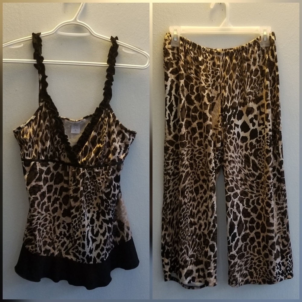 Linea Donatella Leopard Print Pajamas